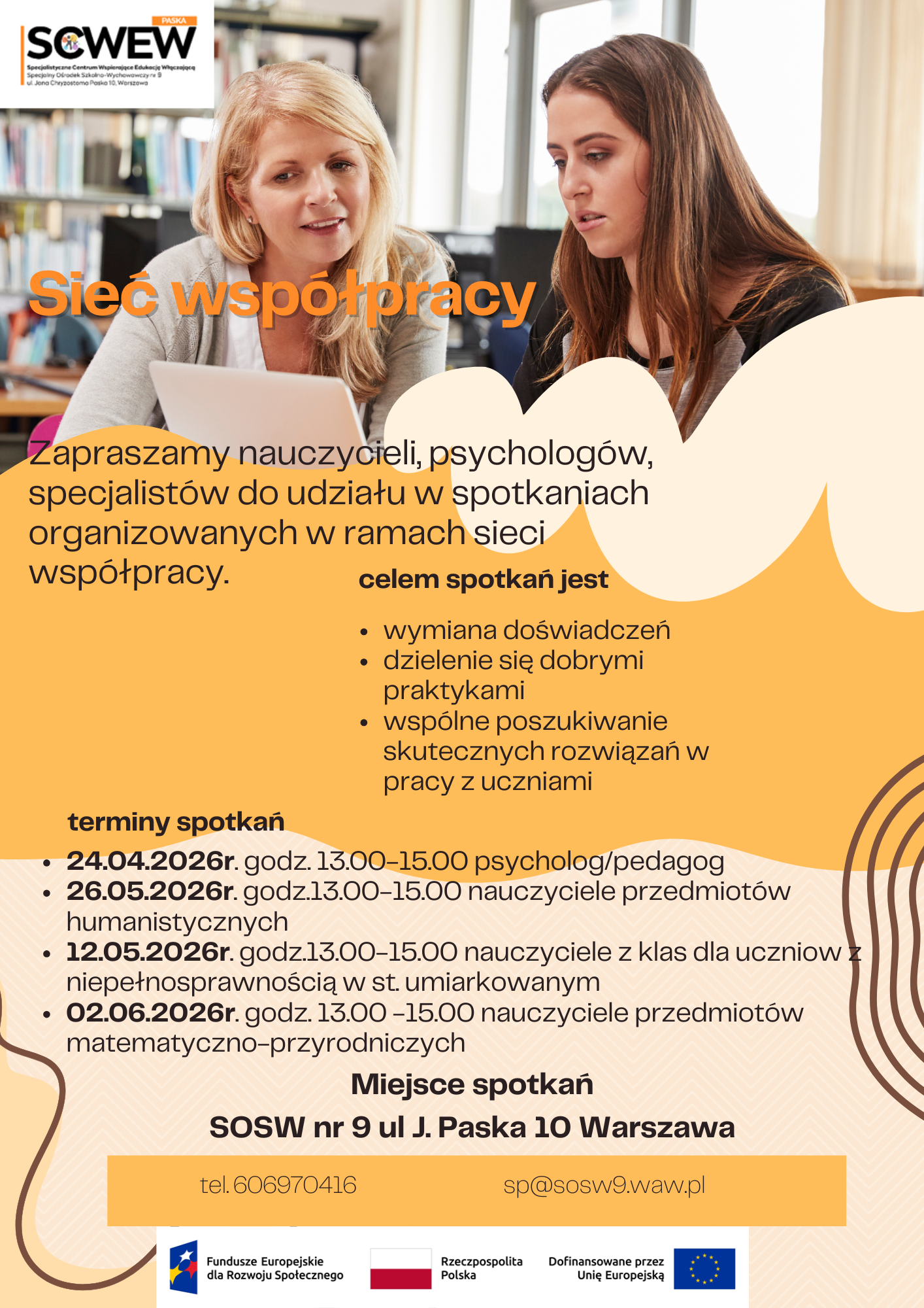 Sieć współpracy SCWEW – terminy spotkań